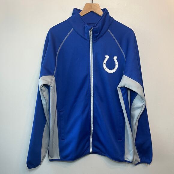 NFL Indianapolis Colts Men's Full Zip Lightweight Jacket Blue Size Large - Picture 1 of 6
